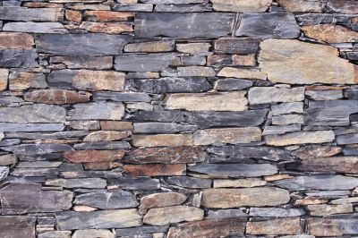 Closeup of stone wall