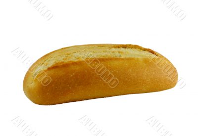 Fresh bread isolated on the white background