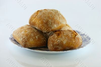bread on plate