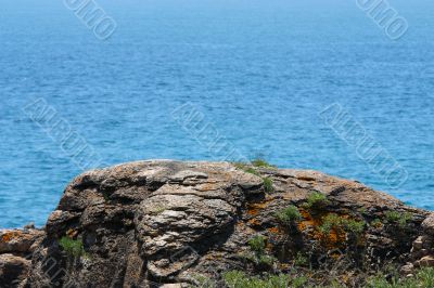 Sea landscape with stones