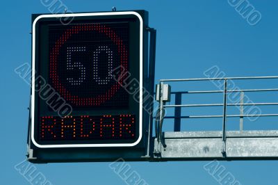 Traffic lights -  in front of blue sky