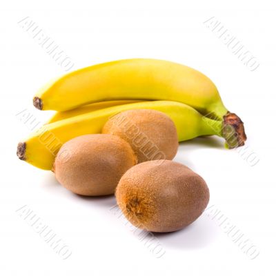 fresh kiwi and banana
