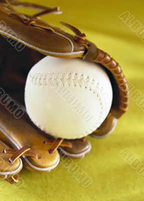 Baseball In Mitt
