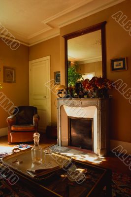 living room fireplace
