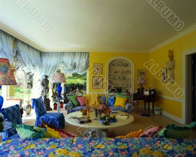 colorful living room