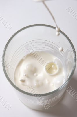 glass with milk