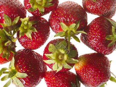 fresh tasty strawberry on white background