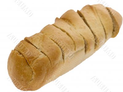 Fresh tasty bread.  Isolated with clipping path