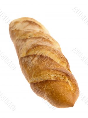 Baguette Bread on white background