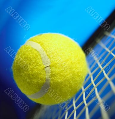 Tennis Ball and Racket