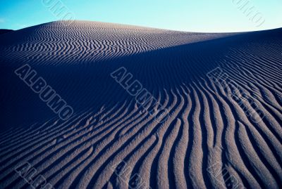 sand dunes. Panorama view