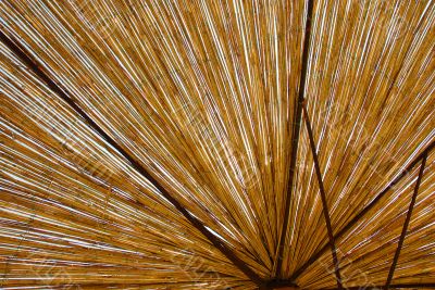 Straw umbrella texture