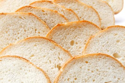 Cutting white bread