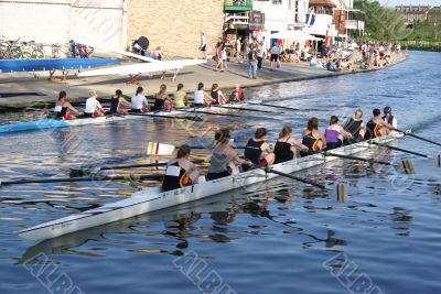 Boat race in Cambridge