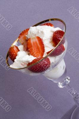 Ice-cream With Strawberry