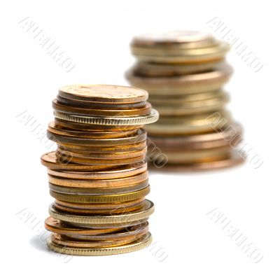 two coins stacks