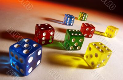 Different Colored Dice