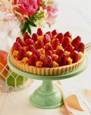 Strawberry and Mango Tart