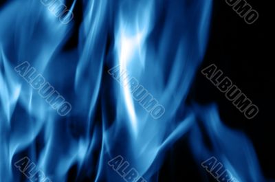 Burning fire close-up