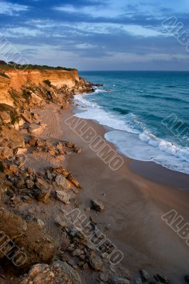 Small bay of Roche ( Cadiz )