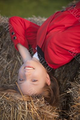 country stile model portrait