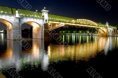 foot bridge in Moscow