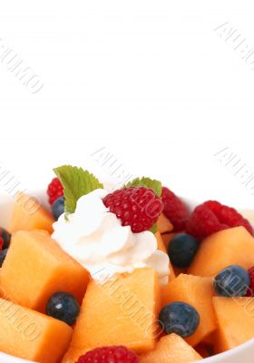 Bowl of summer fruit salad