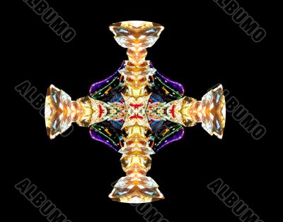 cross on black