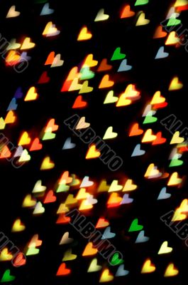 Heart-shaped lights
