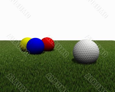 golf ball on grass