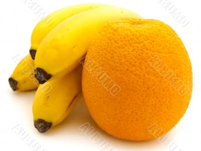 banana and orange
