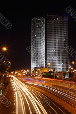 Skyscrapers in the center of Tel Aviv