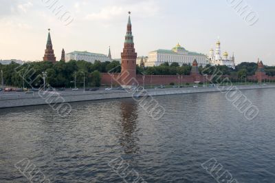 Moscow Kremlin over Moscow river