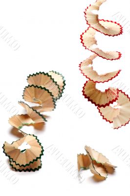 shavings close up