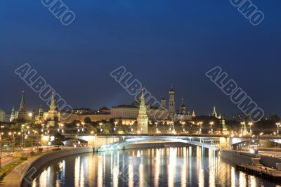 Moscow Kremlin in the night