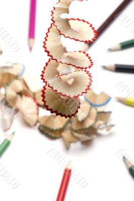 pencil and shaving
