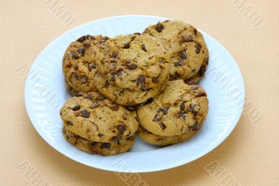 plate of fresh homemade peanut butter cookies