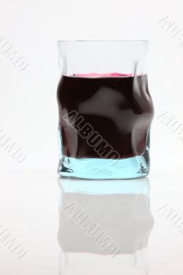 elegant glass isolated on white background