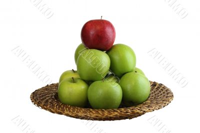 apples in a bowl