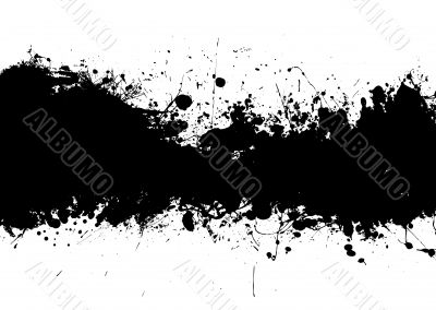 ink splat band black