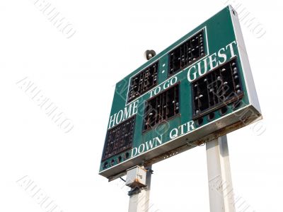 HIgh School Scoreboard Isolated