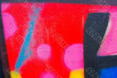 urban colorful graffiti fragment