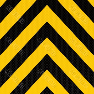 arrow warning stripe