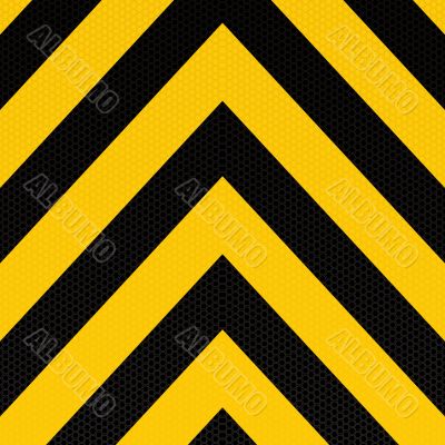 arrow warning stripe