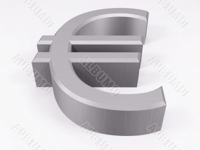 Silver euro symbol