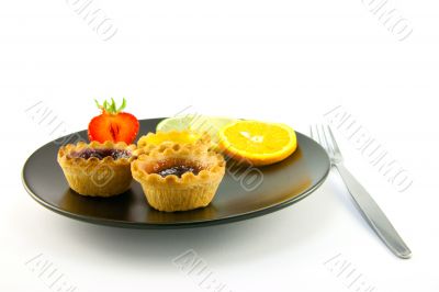 Jam tarts and Fruit