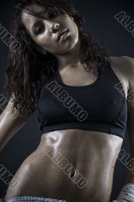 Sexy wet skin