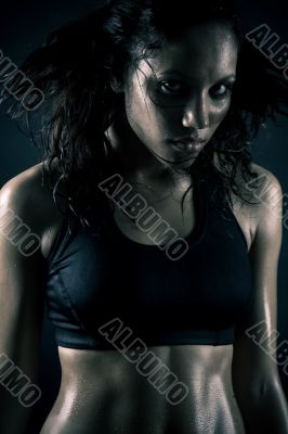 sexy female boxer