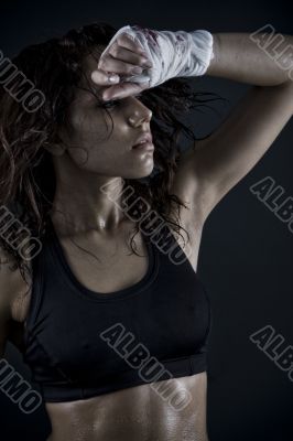 Sexy wet skin