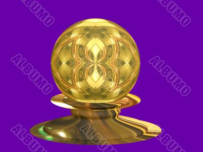 The gold globe